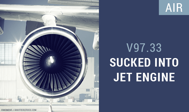 Sucked Into Jet Engine ICD-10 Code