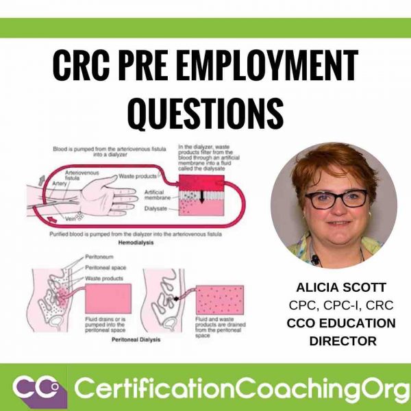 CRC Pre Employment Questions | CRC Coding Tips - Certification Coaching Org