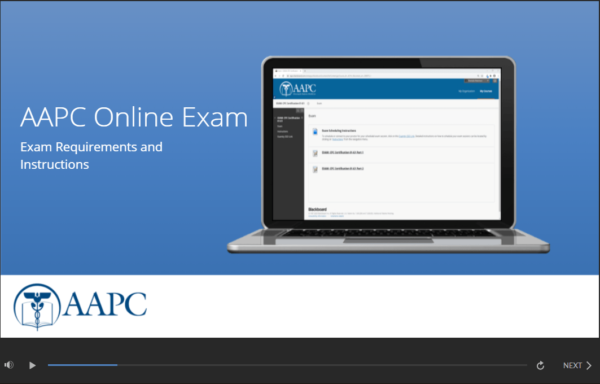 AAPC Online Exam Requirements and Instructions