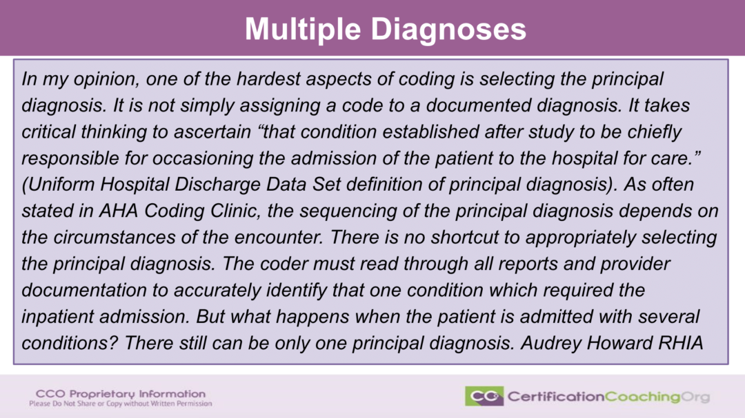 Multiple Diagnoses