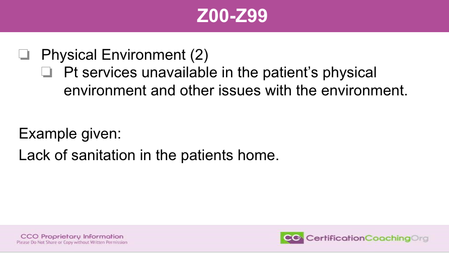 Z00-Z99 Inadequate Housing