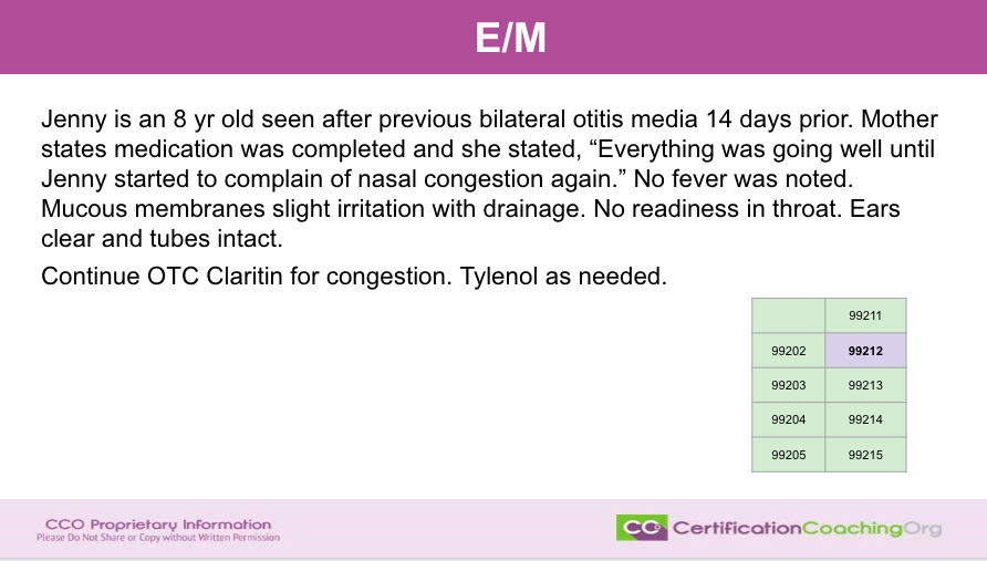 E&M Case Bilateral Otitis Media