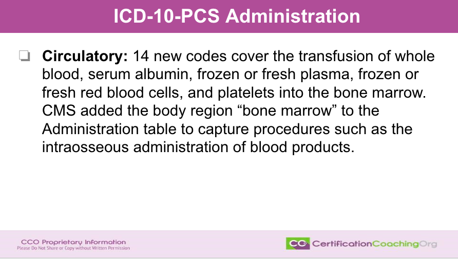 ICD-10-PCS Administration