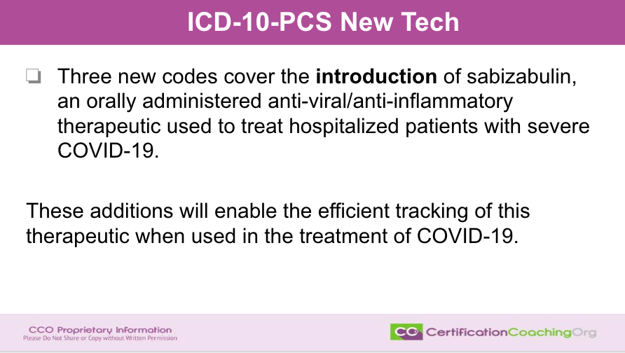 ICD-10-PCS New Tech