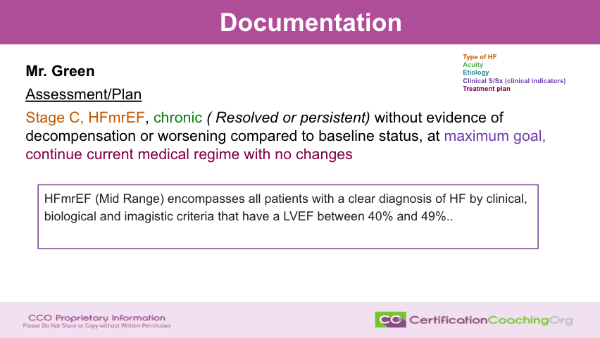 Stages of Heart Failure in Medical Coding Case 3