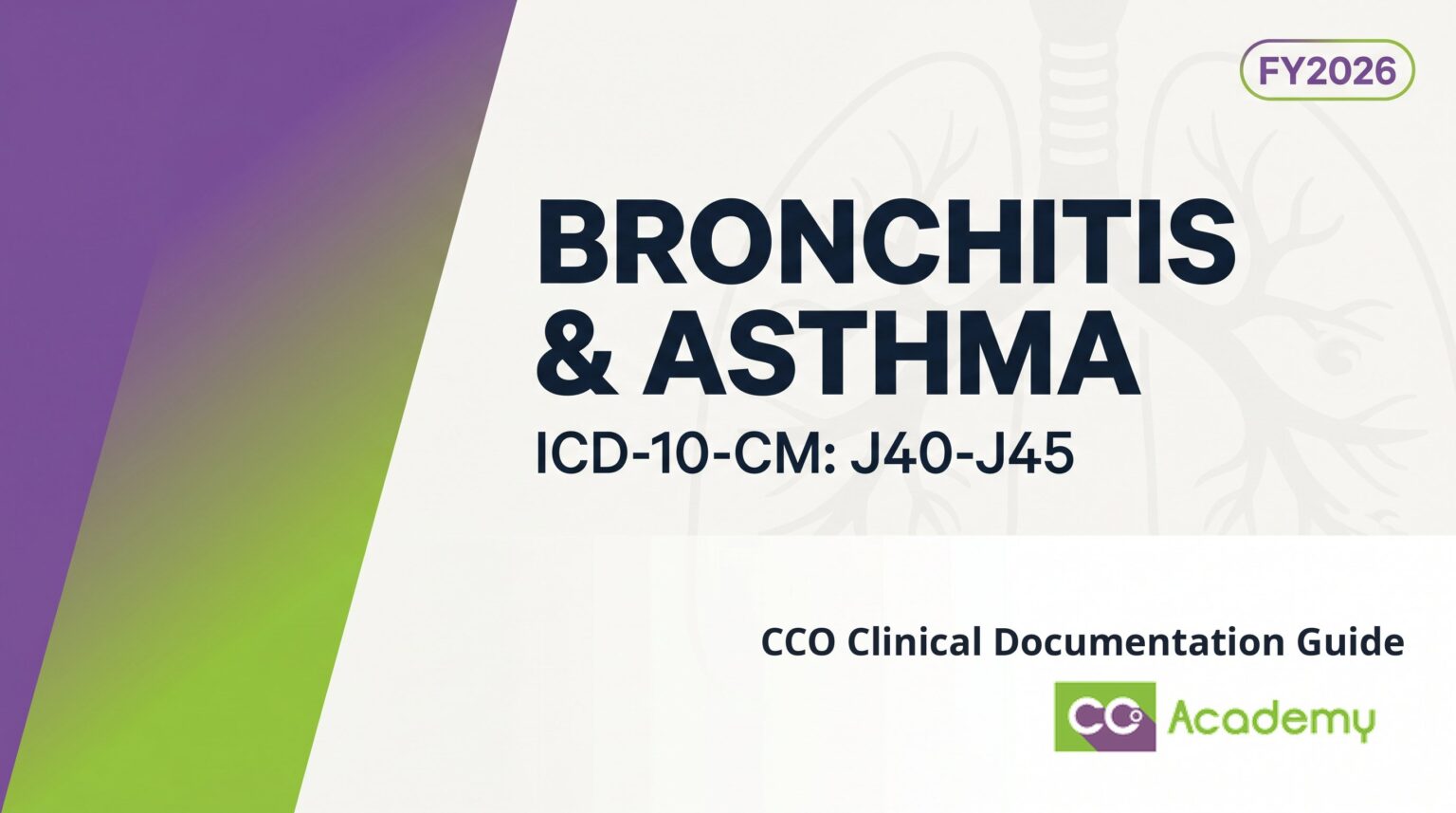 Bronchitis and Asthma CDI Guide | ICD-10-CM Coding Tips