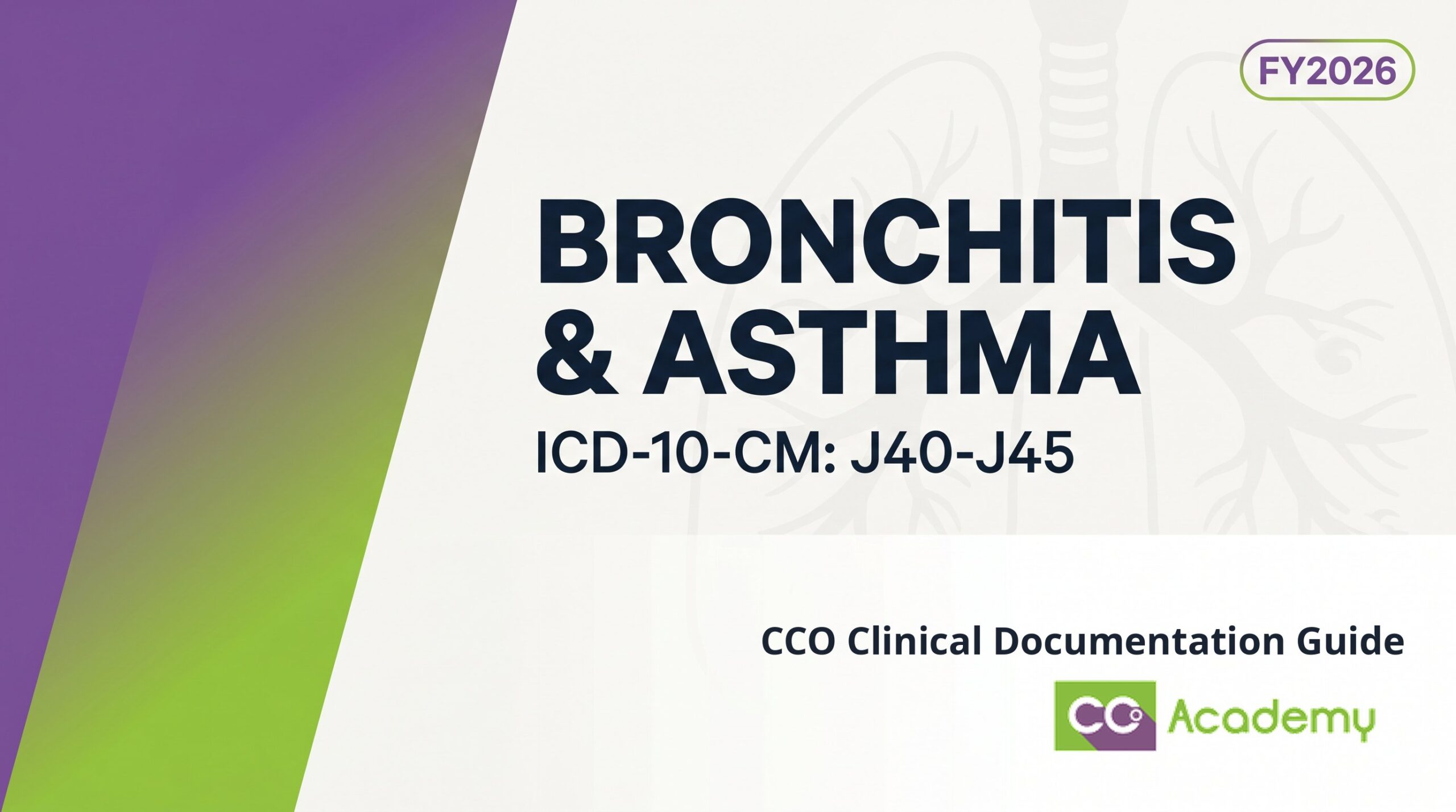Bronchitis and Asthma — Clinical Documentation Guide featured image