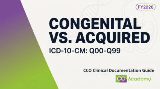 Congenital vs. Acquired Conditions clinical documentation guide cover