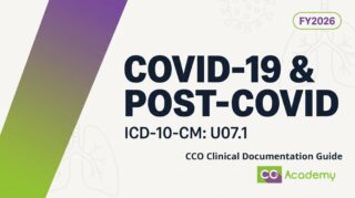 Clinical Documentation Guide: COVID-19 and Post-COVID Conditions clinical documentation guide cover