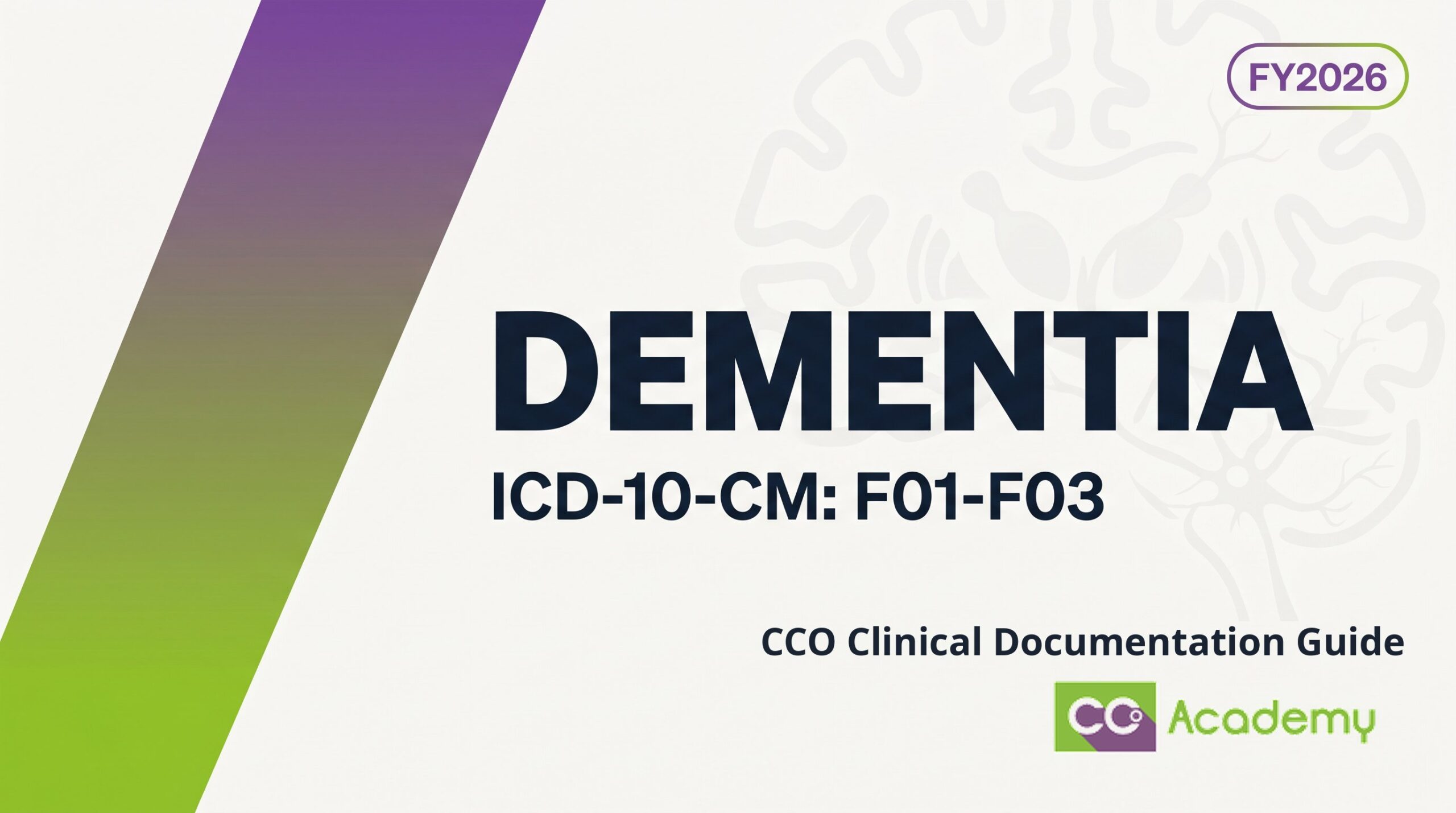 Dementia — Clinical Documentation Guide featured image