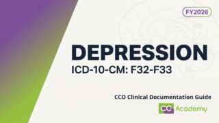 Depression clinical documentation guide cover