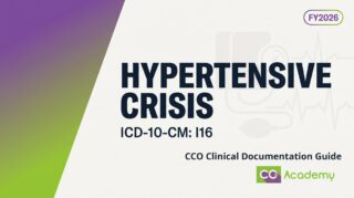 Clinical Documentation Guide: Hypertensive Crisis (Urgency and Emergency) clinical documentation guide cover