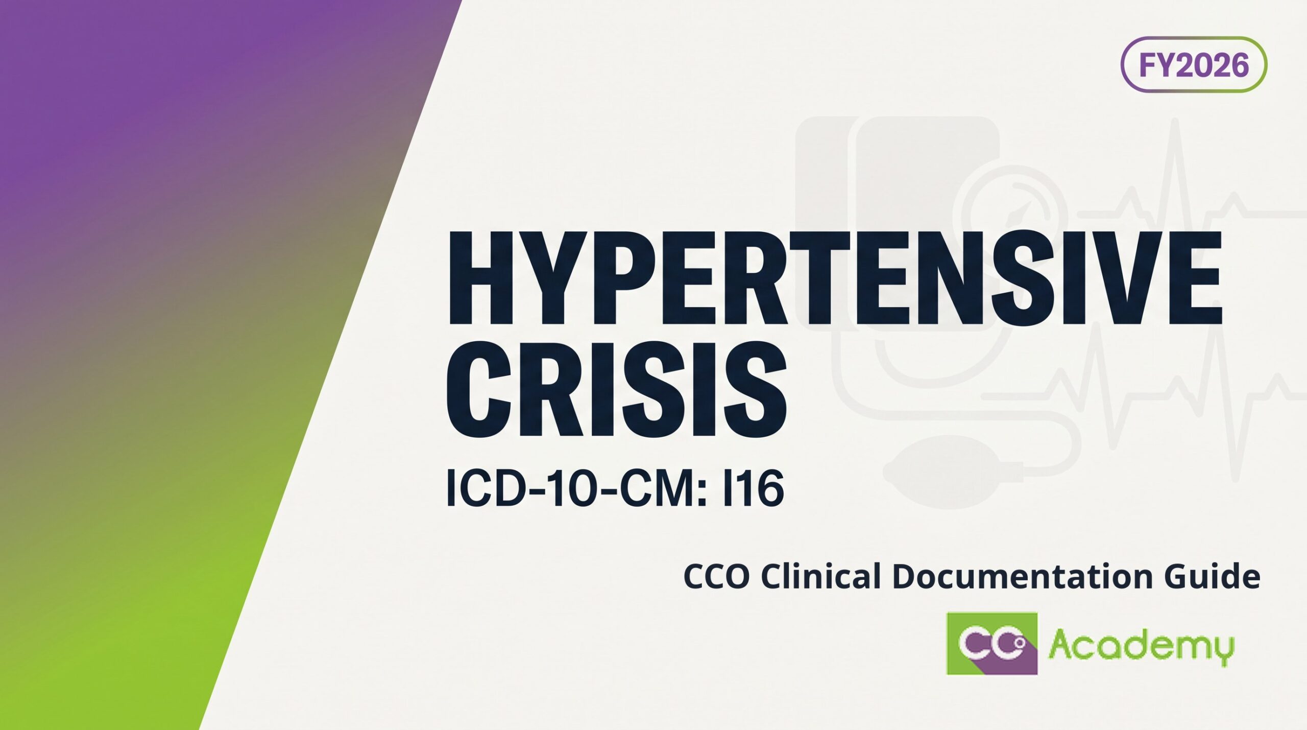 Hypertensive Crisis (Urgency and Emergency) — Clinical Documentation Guide featured image