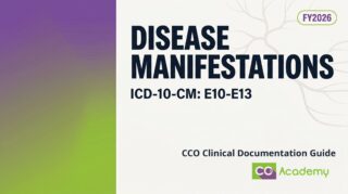 Manifestations of Diseases / Sequelae (DM, Stroke, COPD, Trauma) clinical documentation guide cover