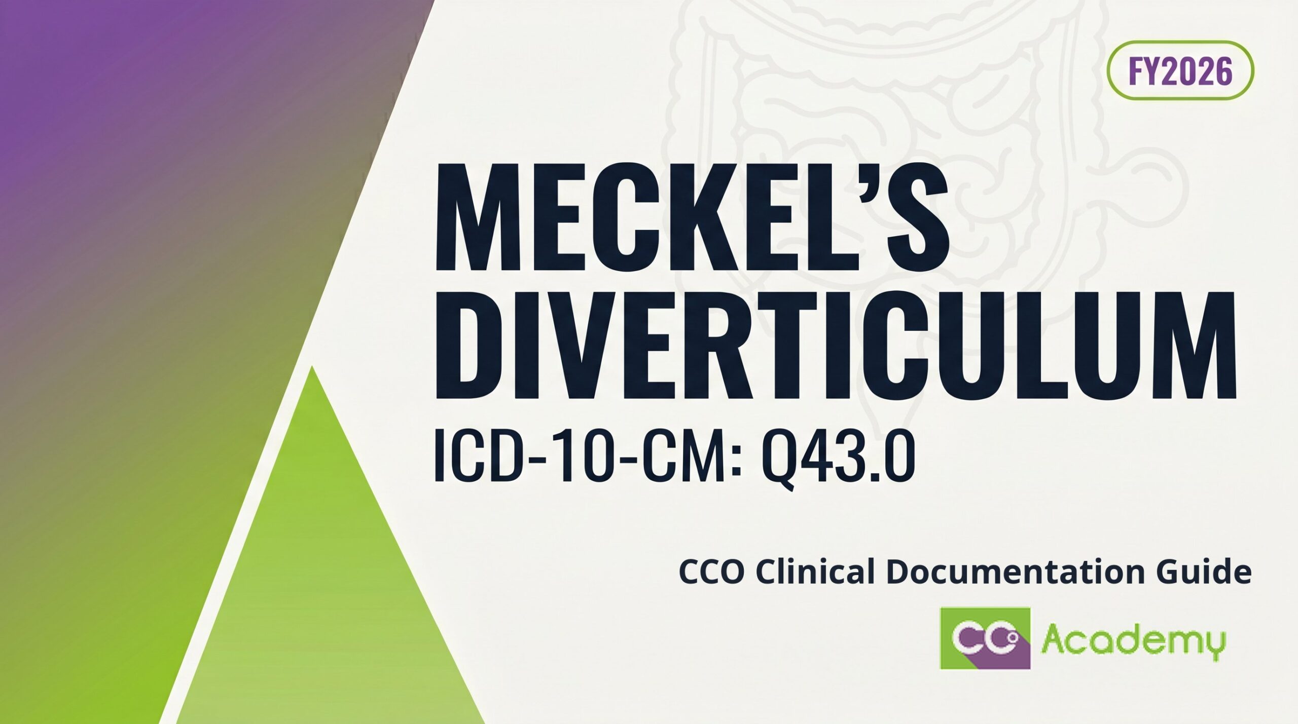 Meckel's Diverticulum — Clinical Documentation Guide featured image