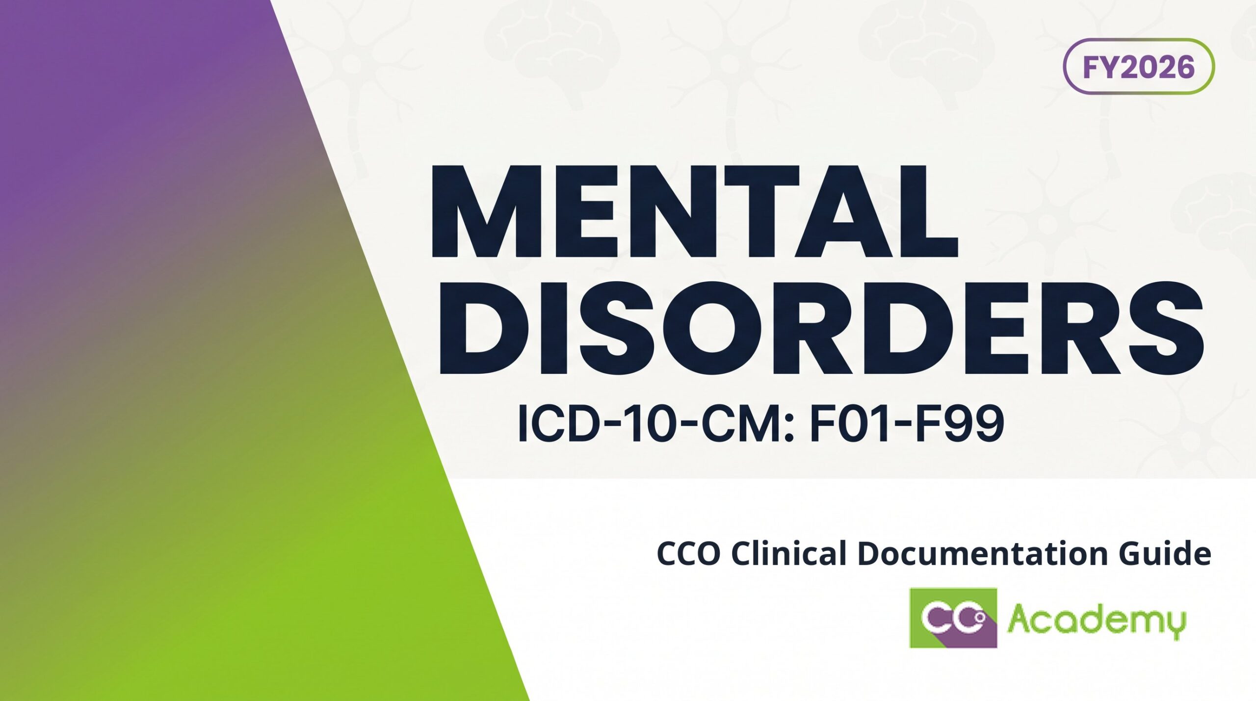 Mental Disorders (Overview) — Clinical Documentation Guide featured image