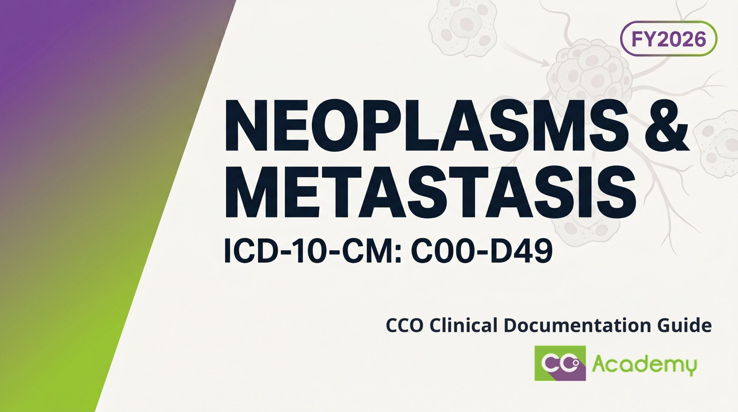 Neoplasms: Active vs History of vs Metastatic — Clinical Documentation Guide featured image