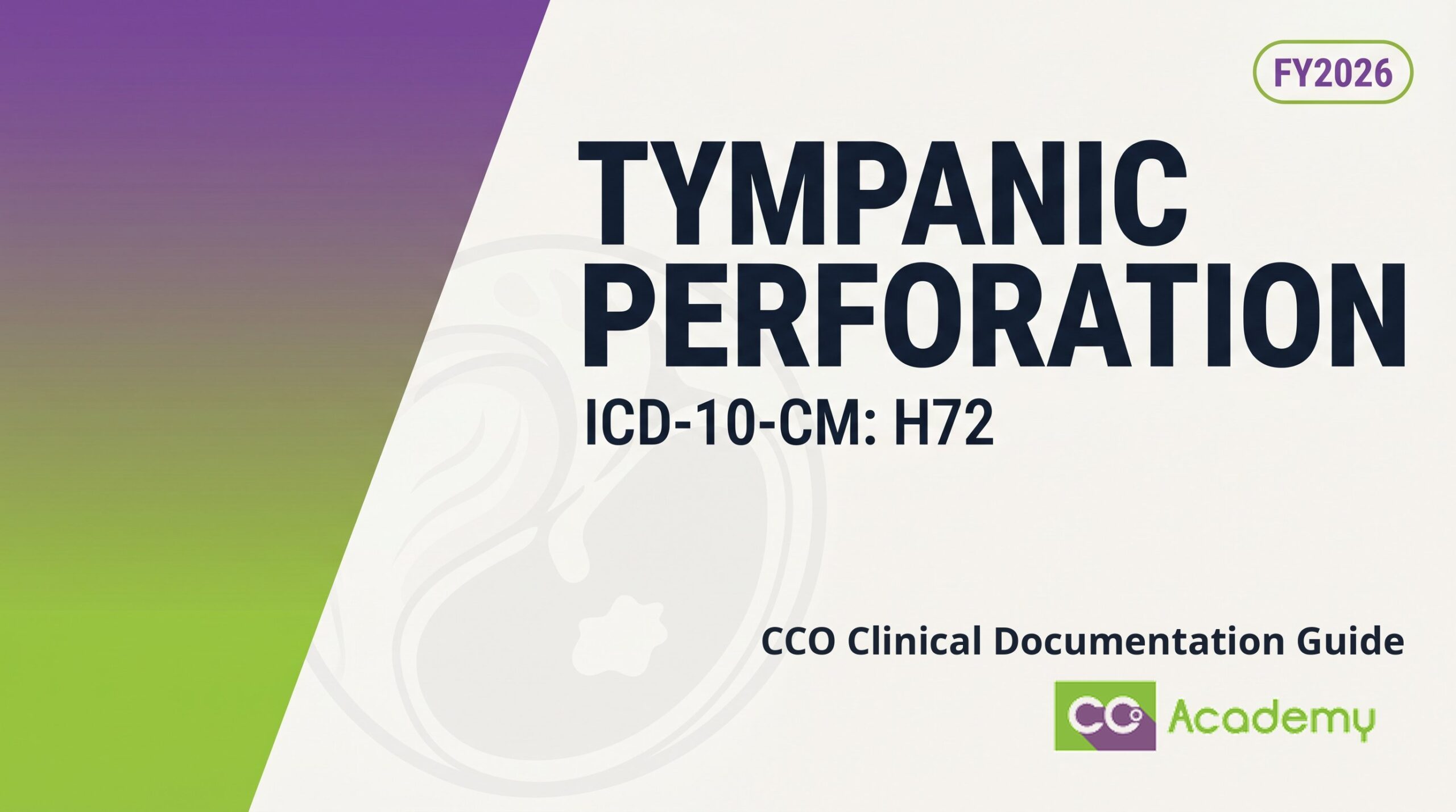 Perforations of the Tympanic Membrane — Clinical Documentation Guide featured image
