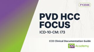 Peripheral Vascular Disease (PVD) clinical documentation guide cover