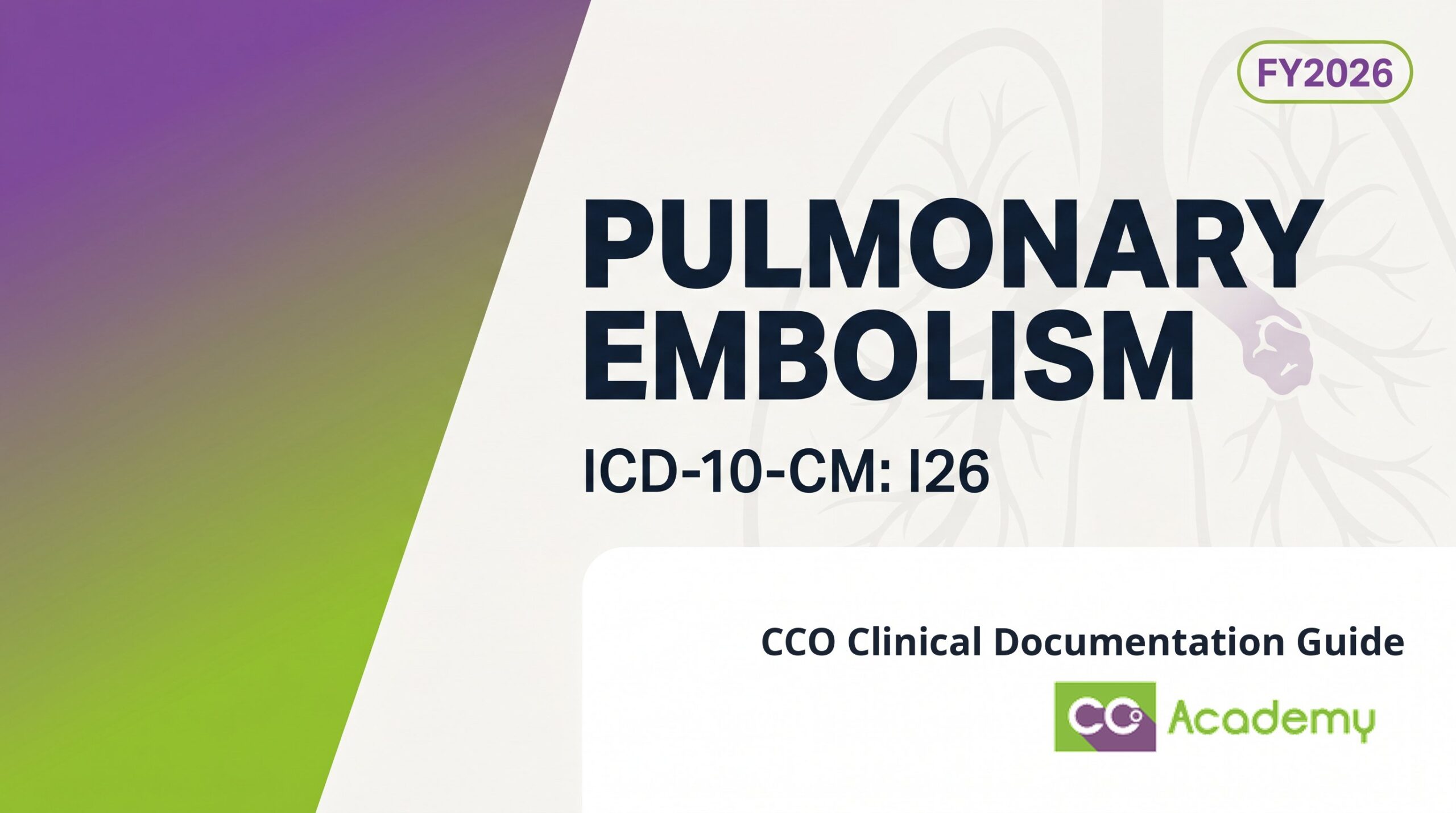 Pulmonary Embolism — Clinical Documentation Guide featured image