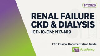 Renal Failure, CKD, Dialysis & AV Fistulas clinical documentation guide cover