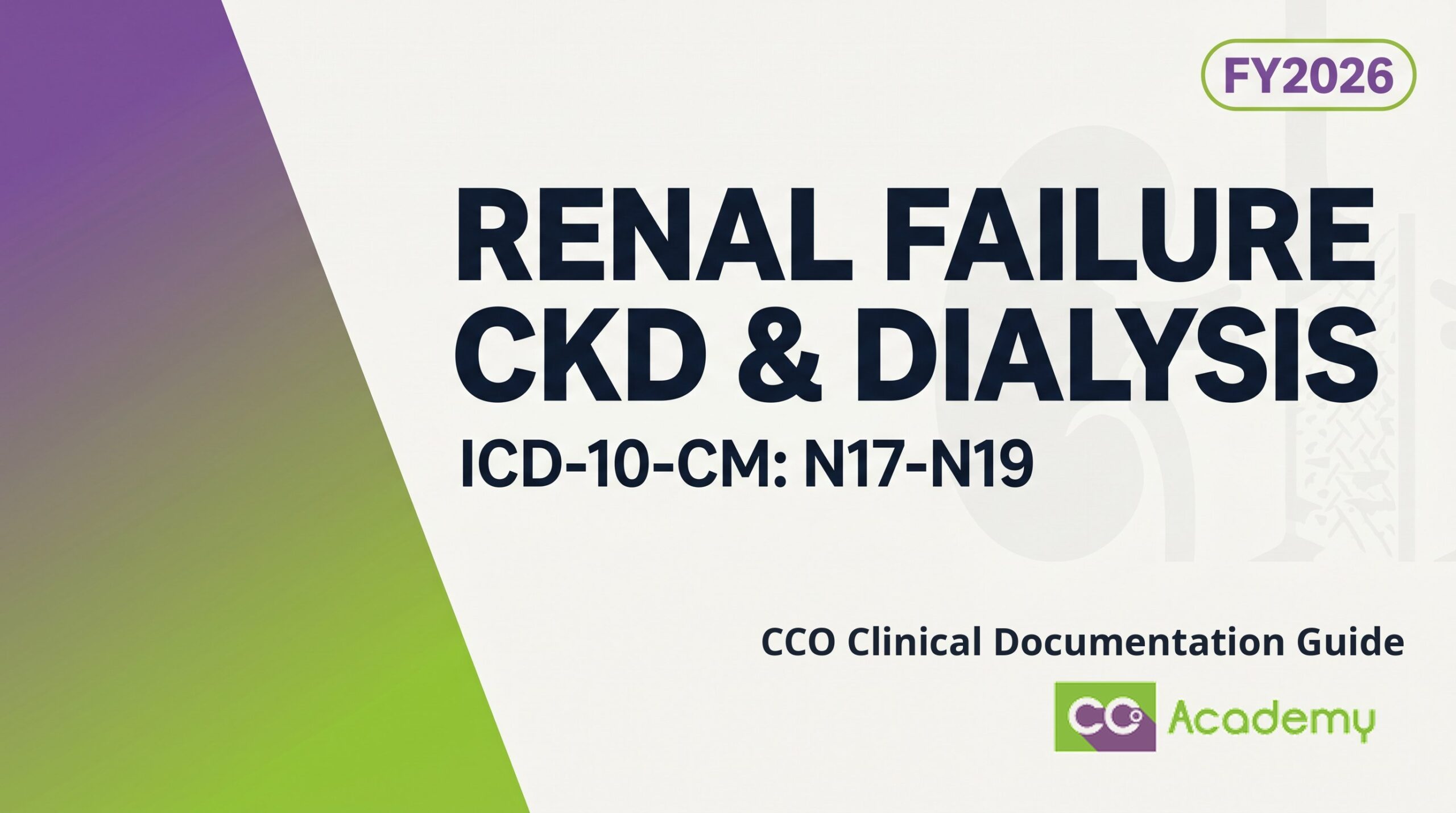 Renal Failure, CKD, Dialysis & AV Fistulas — Clinical Documentation Guide featured image