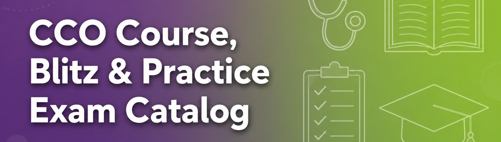 CCO Course, Blitz & Practice Exam Catalog — medical coding training resources