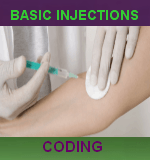 coding for basic injections