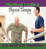 Medical Coding GA and GX Modifiers for PT