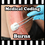 medical coding burns