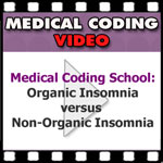Medical Coding - Organic Insomnia versus Non-organic Insomnia