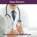 new patient versus consultation